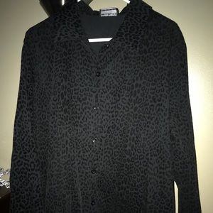 Animal print light jacket